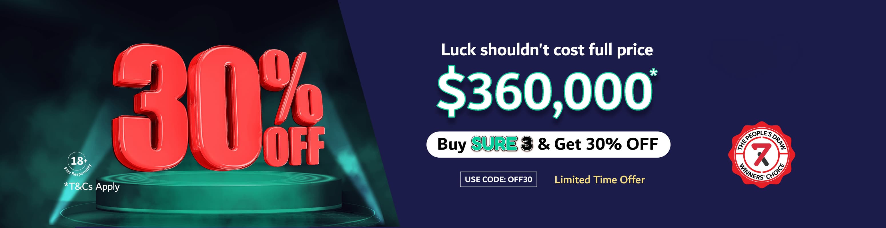 30 Percent Off SURE3